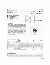 DataSheet SI3443DV pdf