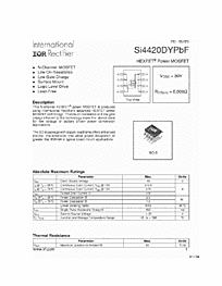 DataSheet SI4420DY pdf