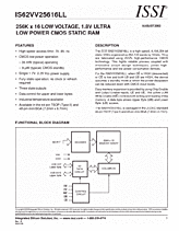 DataSheet IS62VV25616LL pdf