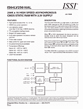 DataSheet IS64LV25616AL pdf