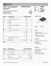 DataSheet IXFB44N100P pdf
