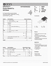 DataSheet IXFH40N50Q2 pdf