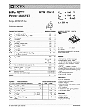 DataSheet IXFN180N10 pdf