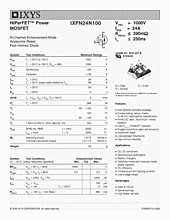 DataSheet IXFN24N100 pdf