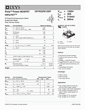 DataSheet IXFN32N120P pdf