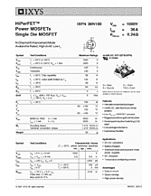 DataSheet IXFN36N100 pdf