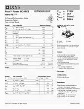 DataSheet IXFN36N110P pdf