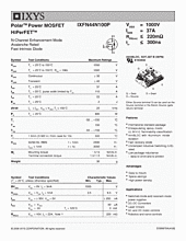 DataSheet IXFN44N100P pdf