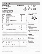 DataSheet IXFN66N50Q2 pdf