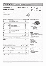DataSheet IXTA220N075T7 pdf