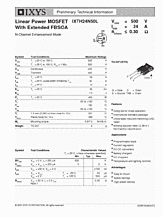 DataSheet IXTH24N50L pdf