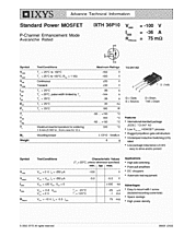 DataSheet IXTH36P10 pdf