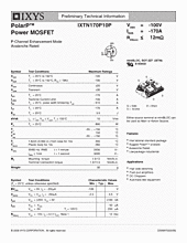 DataSheet IXTN170P10P pdf