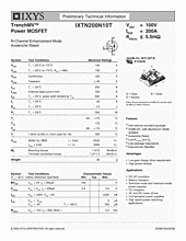 DataSheet IXTN200N10T pdf