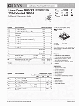 DataSheet IXTN22N100L pdf