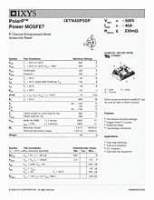 DataSheet IXTN40P50P pdf