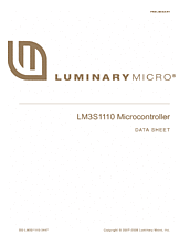 DataSheet LM3S1110 pdf