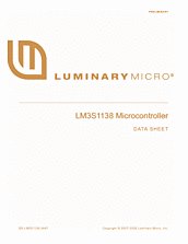 DataSheet LM3S1138 pdf