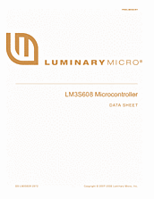 DataSheet LM3S608 pdf