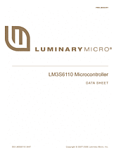 DataSheet LM3S6110 pdf
