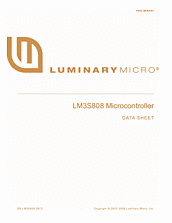 DataSheet LM3S808 pdf