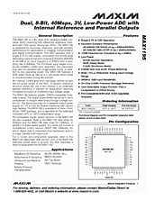 DataSheet MAX1195 pdf