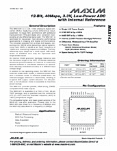DataSheet MAX1421 pdf