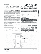 DataSheet MAX15054 pdf