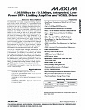 DataSheet MAX3798 pdf