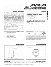 DataSheet MAX5492 pdf