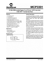 DataSheet MCP3301 pdf