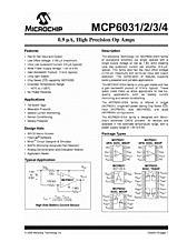 DataSheet MCP6034 pdf