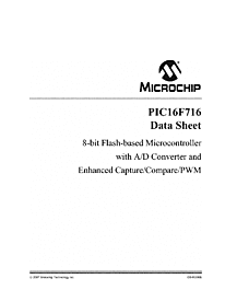 DataSheet PIC16F716 pdf