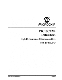 DataSheet PIC18C452 pdf