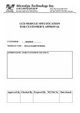 DataSheet MTG-16160F pdf