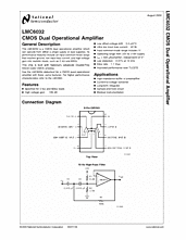 DataSheet LMC6032 pdf