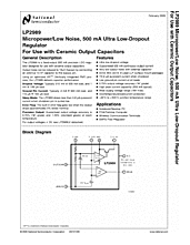 DataSheet LP2989-3.3 pdf