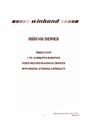 DataSheet ISD5116 pdf