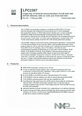 DataSheet LPC2387 pdf