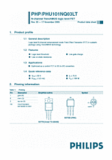 DataSheet PHP101NQ03LT pdf