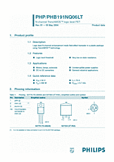 DataSheet PHP191NQ06LT pdf