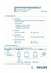 DataSheet PHD63NQ03LT pdf