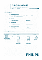 DataSheet PHD78NQ03LT pdf