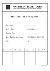 DataSheet PG320240-D pdf