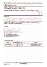 DataSheet R1LV0816ASD-5SI pdf