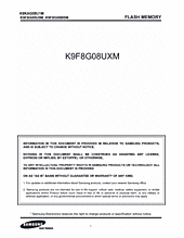 DataSheet K9F8G08U0M pdf