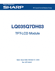 DataSheet LQ035Q7DH03 pdf
