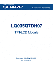 DataSheet LQ035Q7DH07 pdf