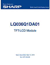 DataSheet LQ036Q1DA01 pdf