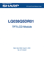 DataSheet LQ038Q5DR01 pdf